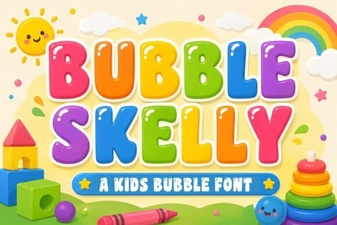 The Bubble Skelly Font for Creative Designs