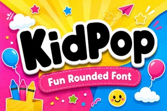 Kidpop Fonts: Playful Designs for Creative Projects