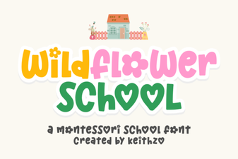 Wildflower School Font: a Creative Script Design