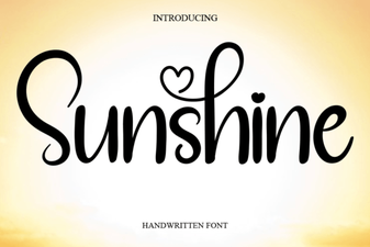Bright Sunshine Fonts for Creative Design Projects