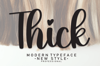 Design Projects with Bold Thick Fonts