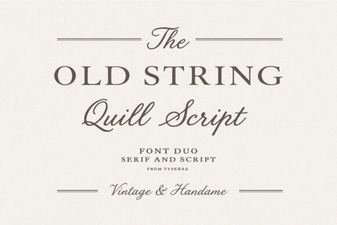 Old String Font Designs for Modern Creativity
